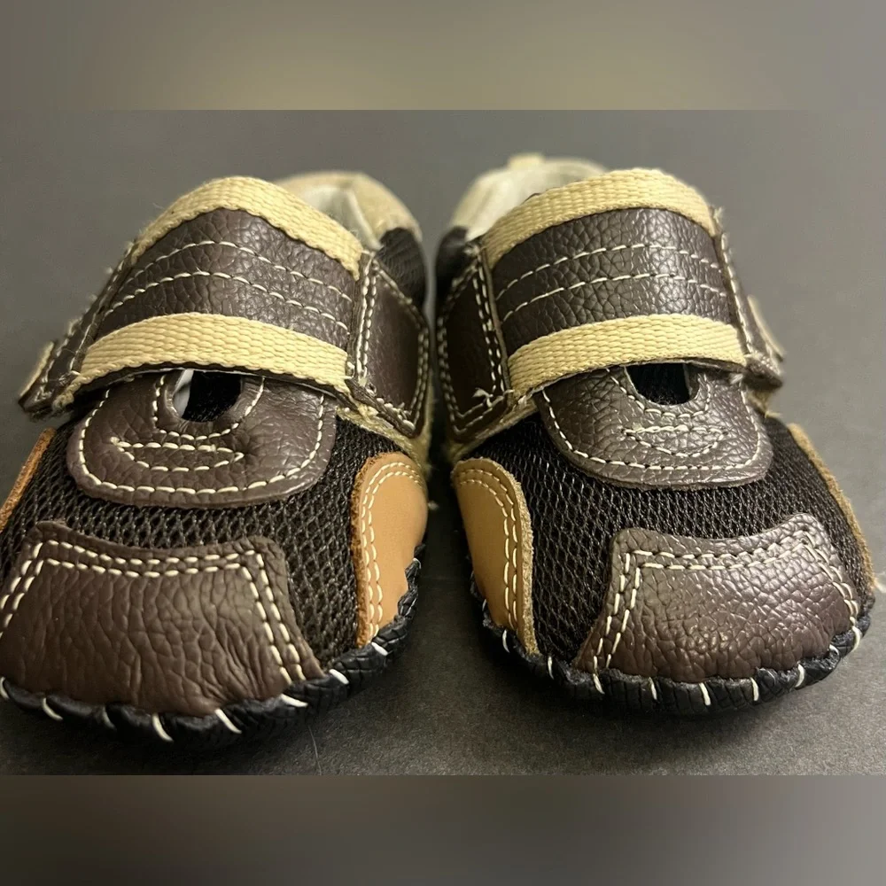 Pediped- Original Adrian, Brown/Tan, Size:6-12 months, Leather‎ sole